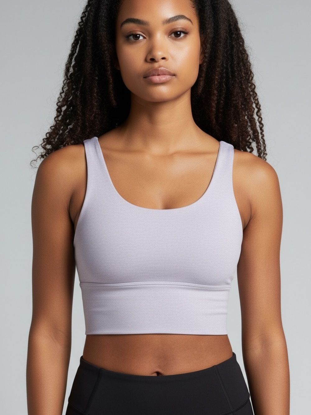 X BY GOTTEX Silhouette Bralette In Lavender Heather. Size Small